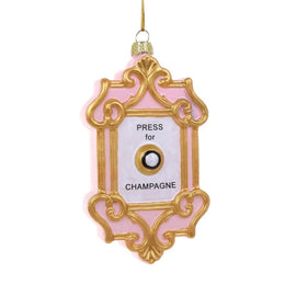 Champagne Button Ornament