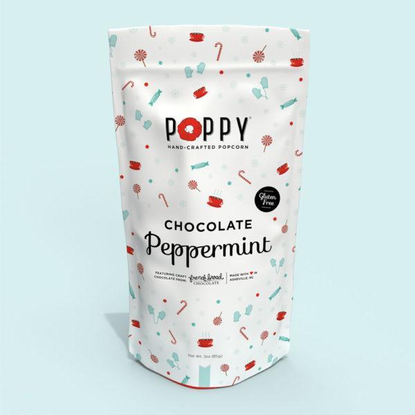 Chocolate Peppermint Poppy Popcorn