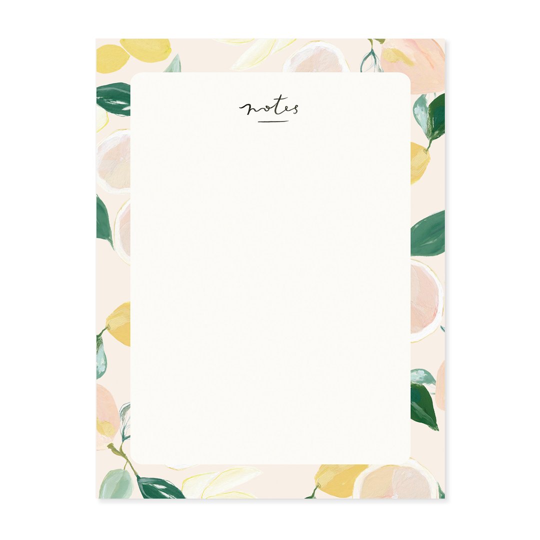 citrus blank everyday notepad our heiday