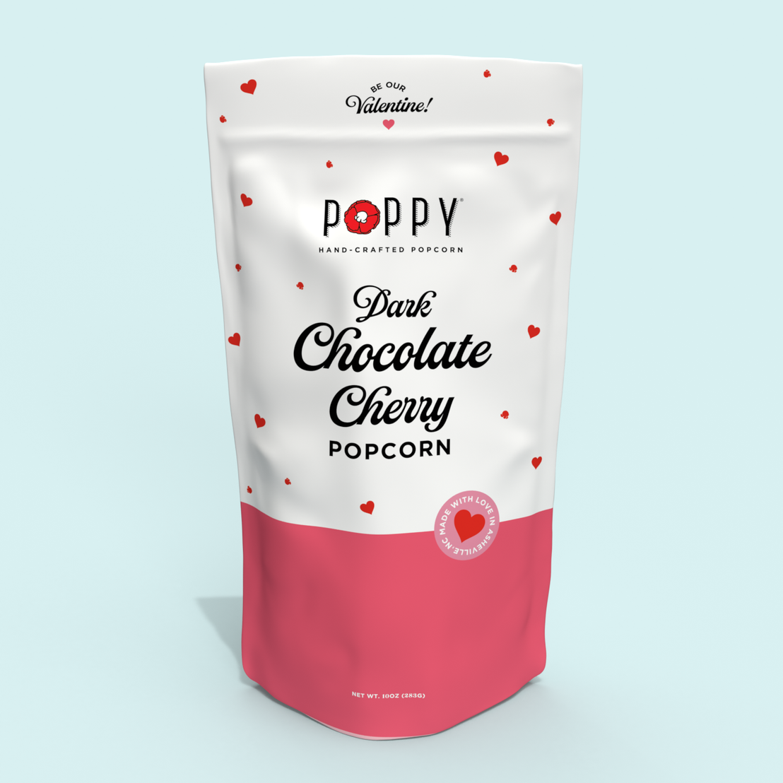 Valentine's Day Dark Chocolate Cherry Popcorn