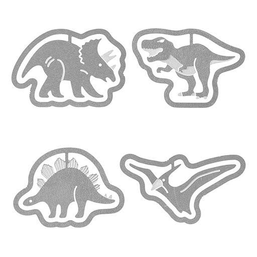 Dinosaur Etched Clips