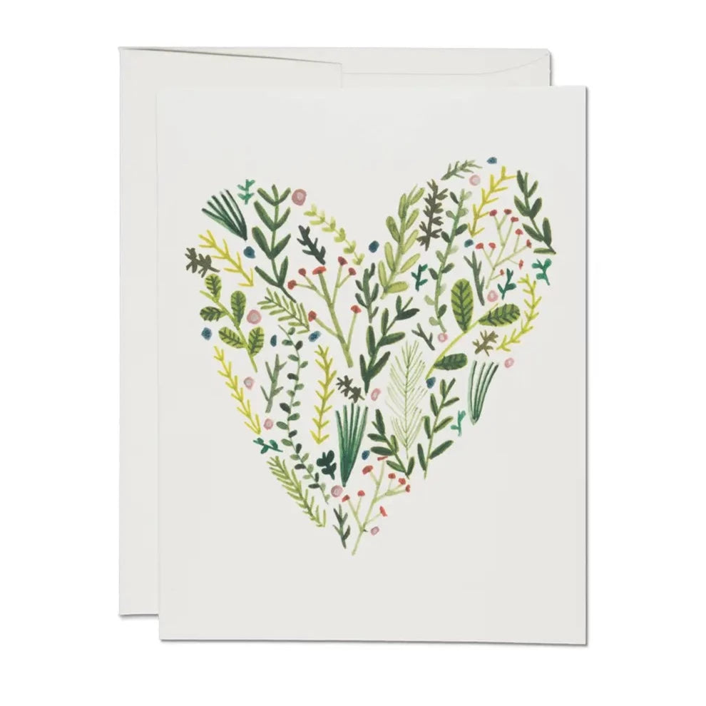 Floral Heart Boxed Set, Red Cap Cards