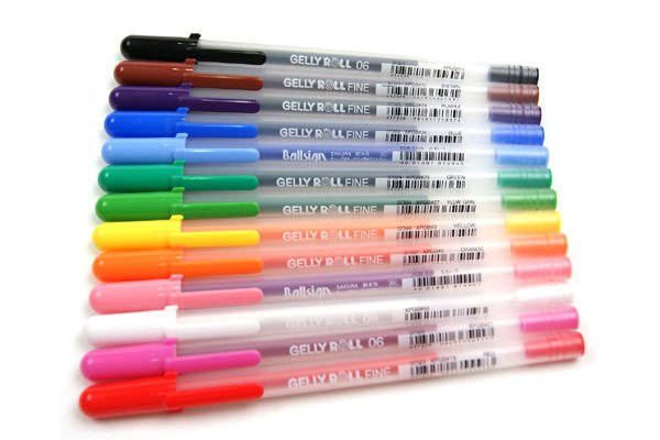 SAKURA Gelly Roll Gel Pens - Fine Point Ink Pen for Journaling