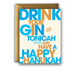 Chanukah Gin + Tonicah, Offensive & Delightful