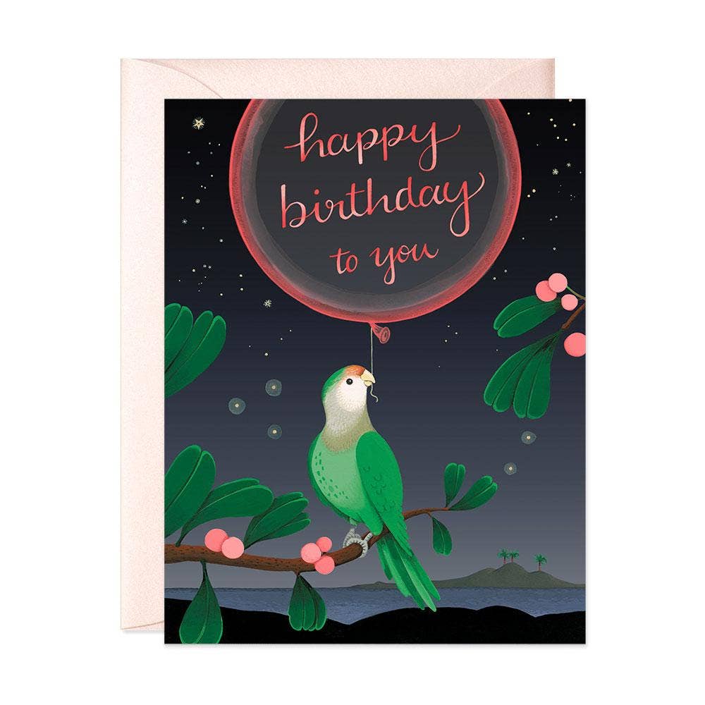 Green Parrot Birthday, JooJoo Paper