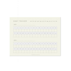 Monthly Habit Tracker Notepad