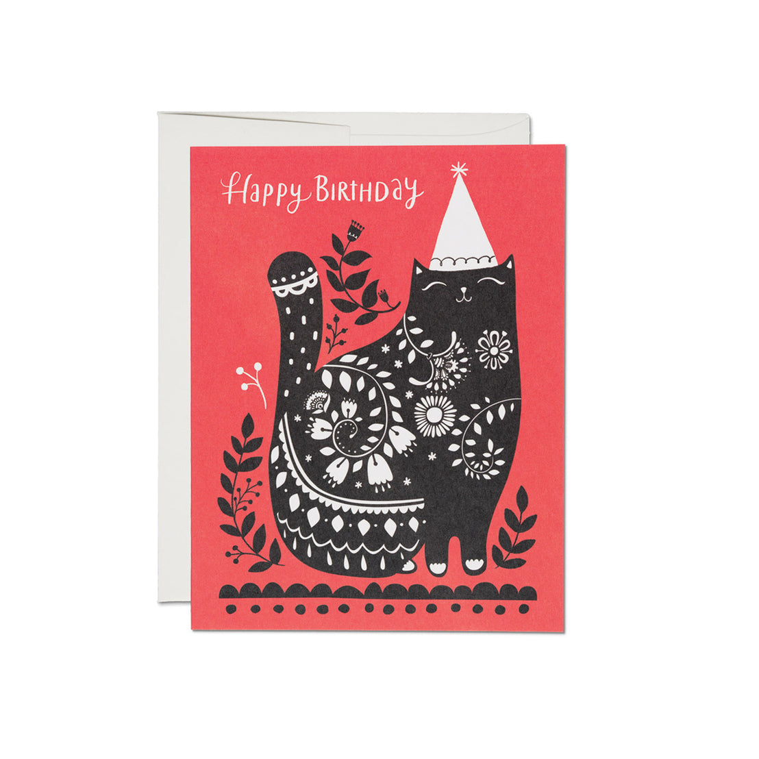 Black Cat Birthday, Red Cap Cards