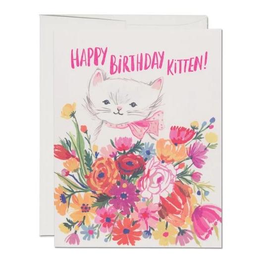 Happy Birthday Kitten, Red Cap Cards