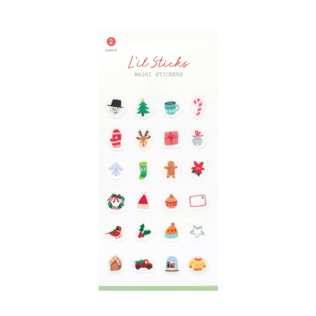 Holiday L'il Sticks Washi Stickers