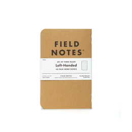 Left-Handed Kraft Ruled Trio, Field Notes