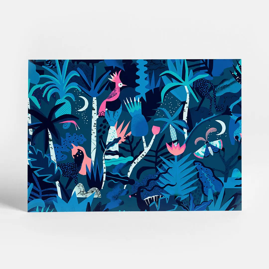 Midnight Jungle Postcard, Sunny Beast
