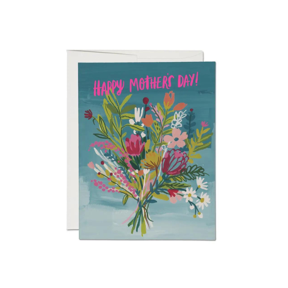 Neon Pink Mother's Day, Red Cap Cards