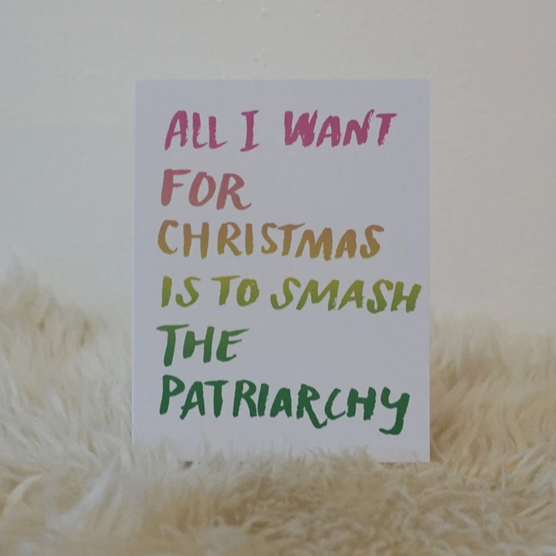 Smash the Patriarchy Christmas, Ash + Chess