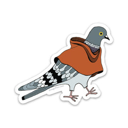 Pigeon in Poncho Sticker