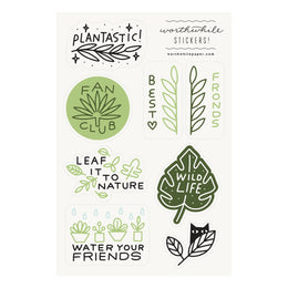 Plants Sticker Sheets, Worthwhile Paper