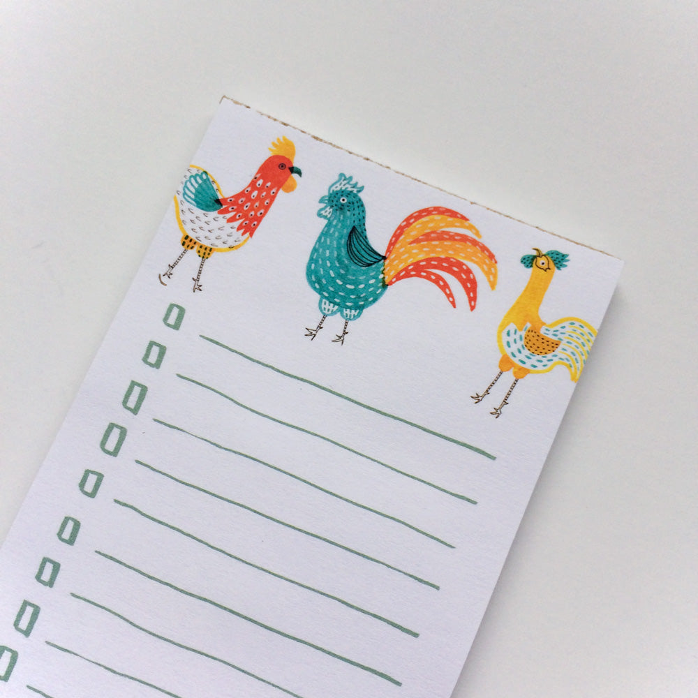 Rooster Friends Market List, Honeyberry Studios