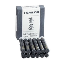Sailor Souboku Deep Blue Ink Cartridges