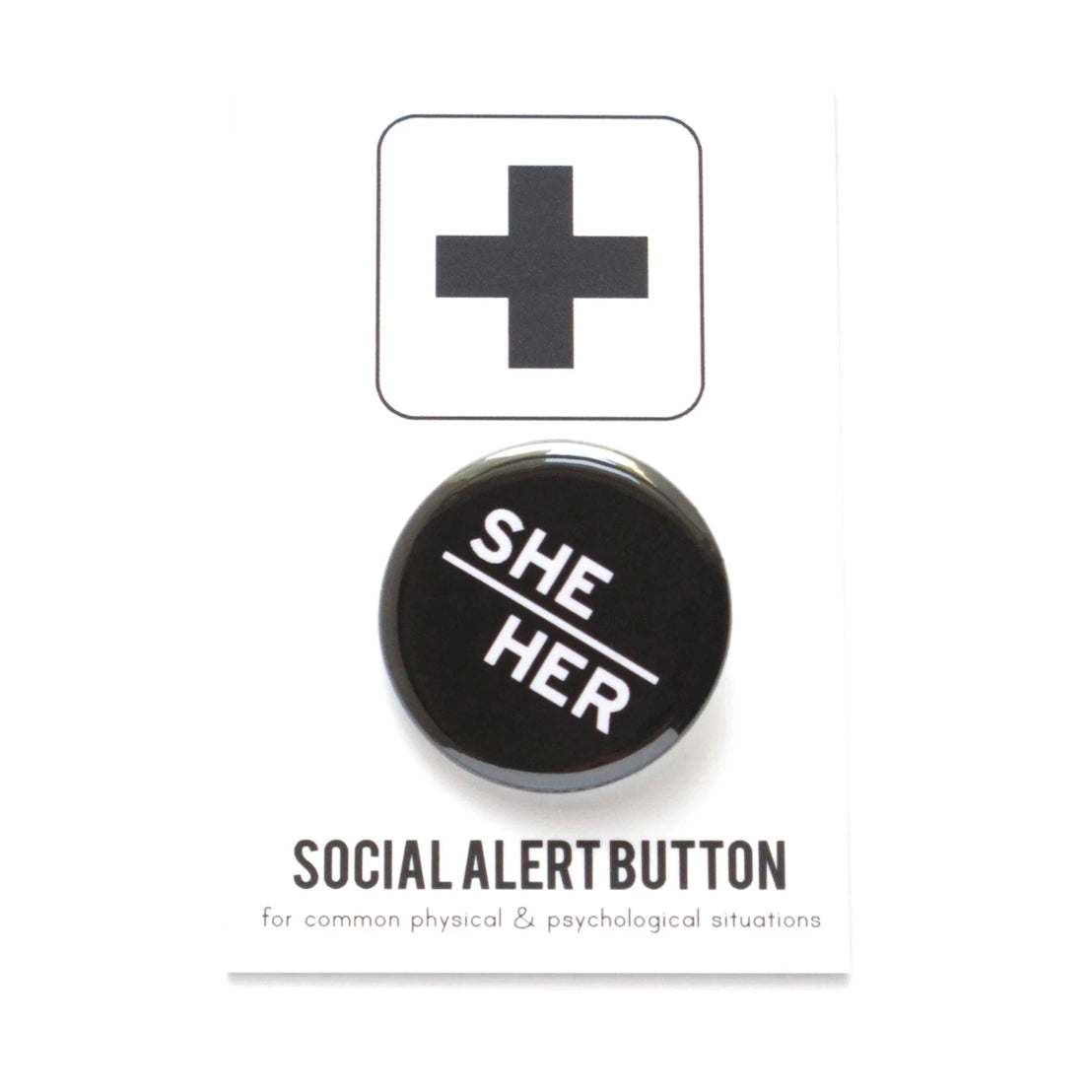 She/Her Button Pin