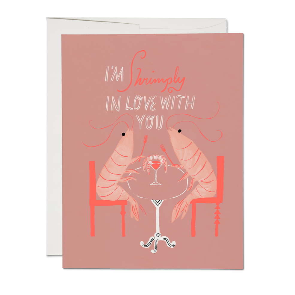 Shrimply Love, Red Cap Cards