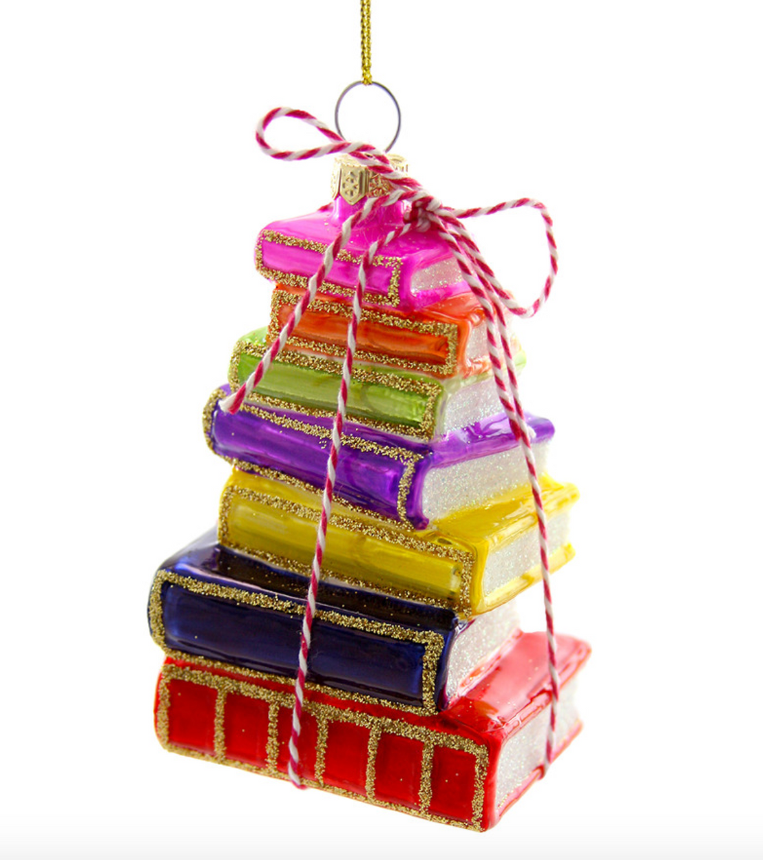 Stacked Tomes Bright Ornament