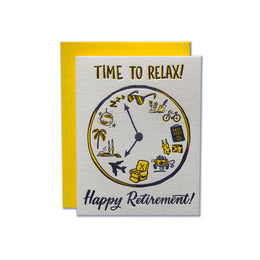 Time To Relax Retirement, Ladyfingers Letterpress