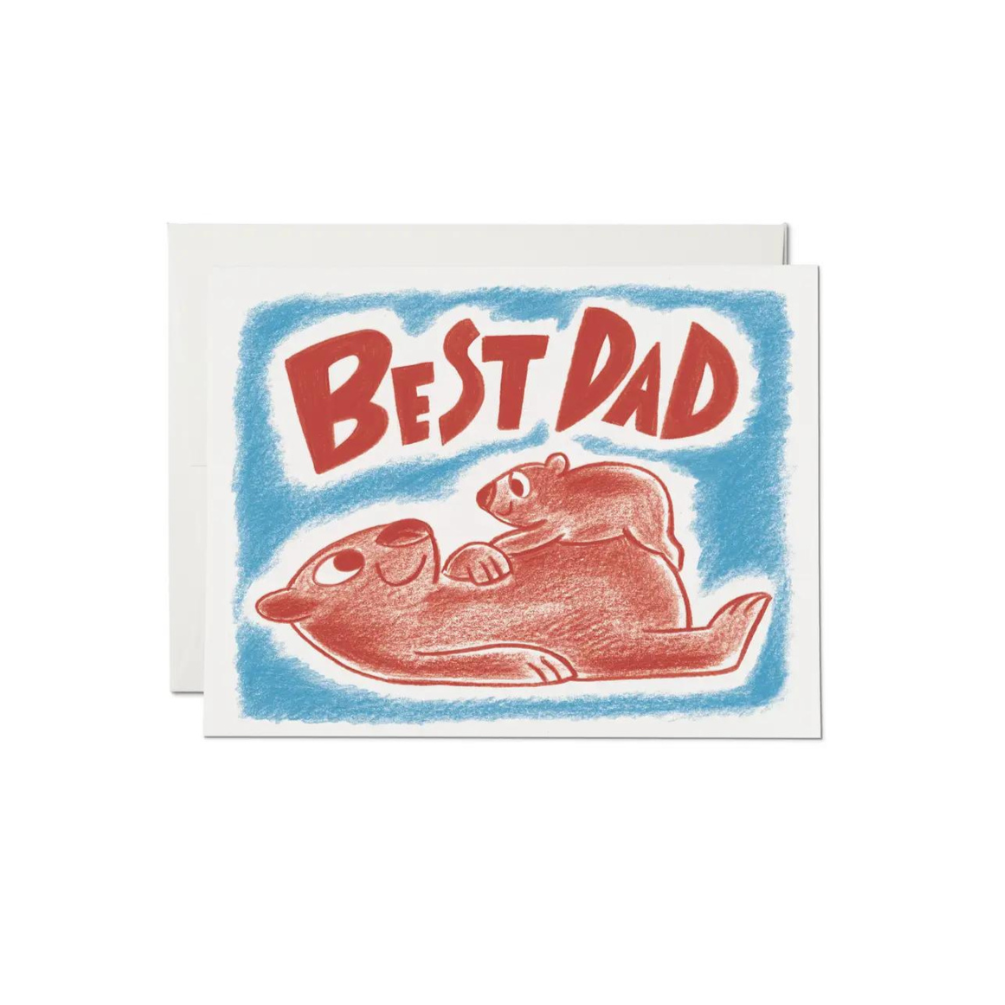 Wombat Dad Father's Day, Red Cap Cards