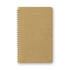 A6 Slim Blank Kraft Paper Spiral Notebook, Traveler's Co.