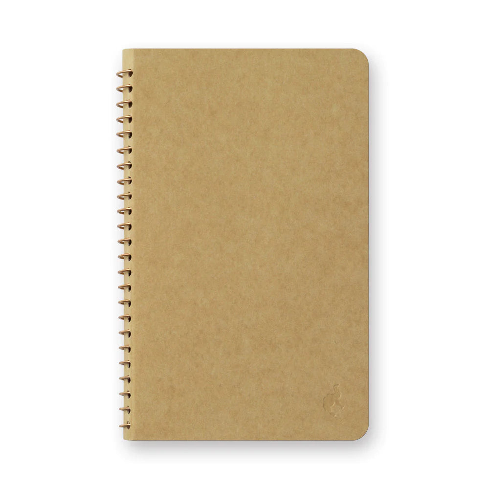 A6 Slim Blank Kraft Paper Spiral Notebook, Traveler's Co.