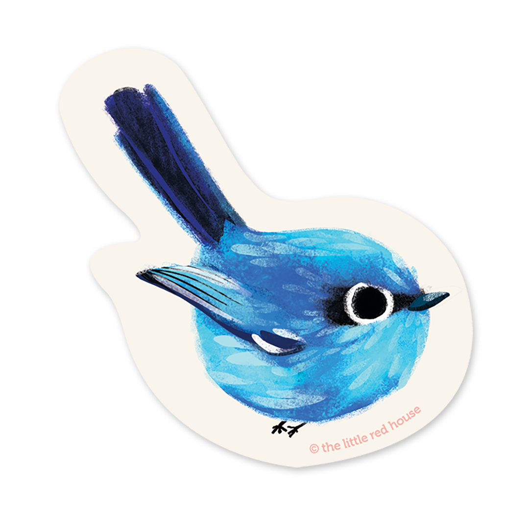 Blue Wren Sticker