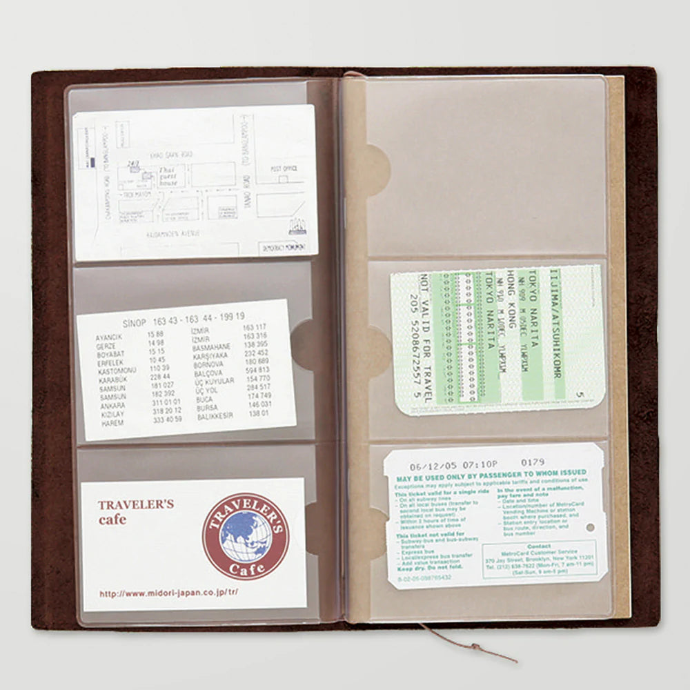 007 Regular Refill Card File Clear, Traveler's Company