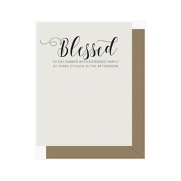 Blessed - Crass Calligraphy, Letterpress Jess