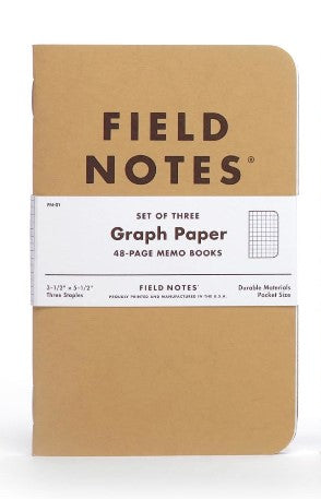 Kraft Notebook Trios, Field Notes