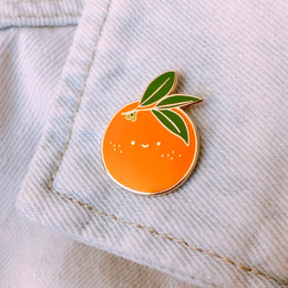 Lucky Freckled Orange Pin