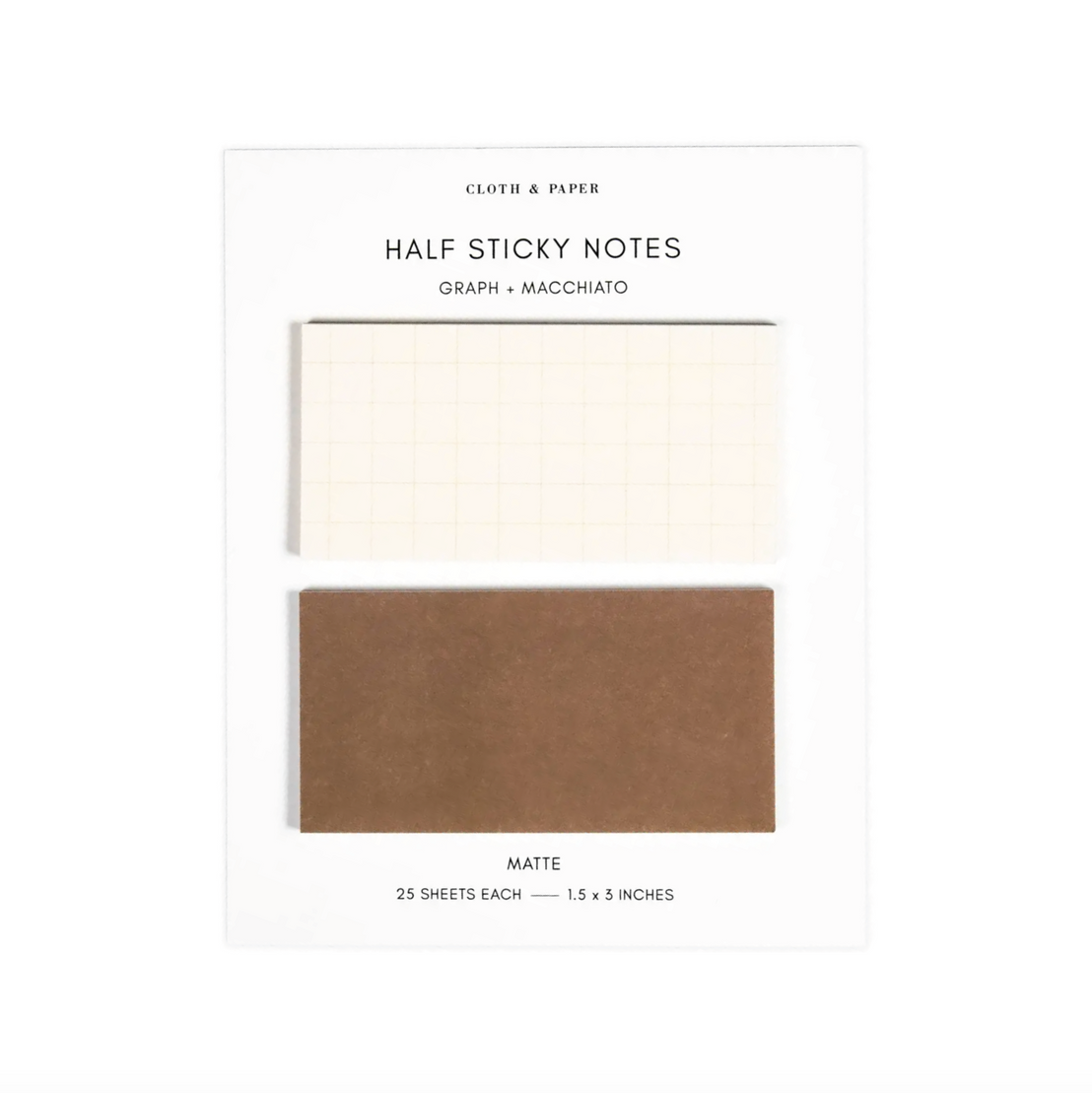 Half Sticky Notes Graph + Macchiato