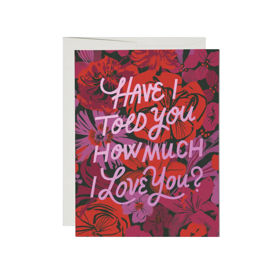 I Love You Florals, Red Cap Cards