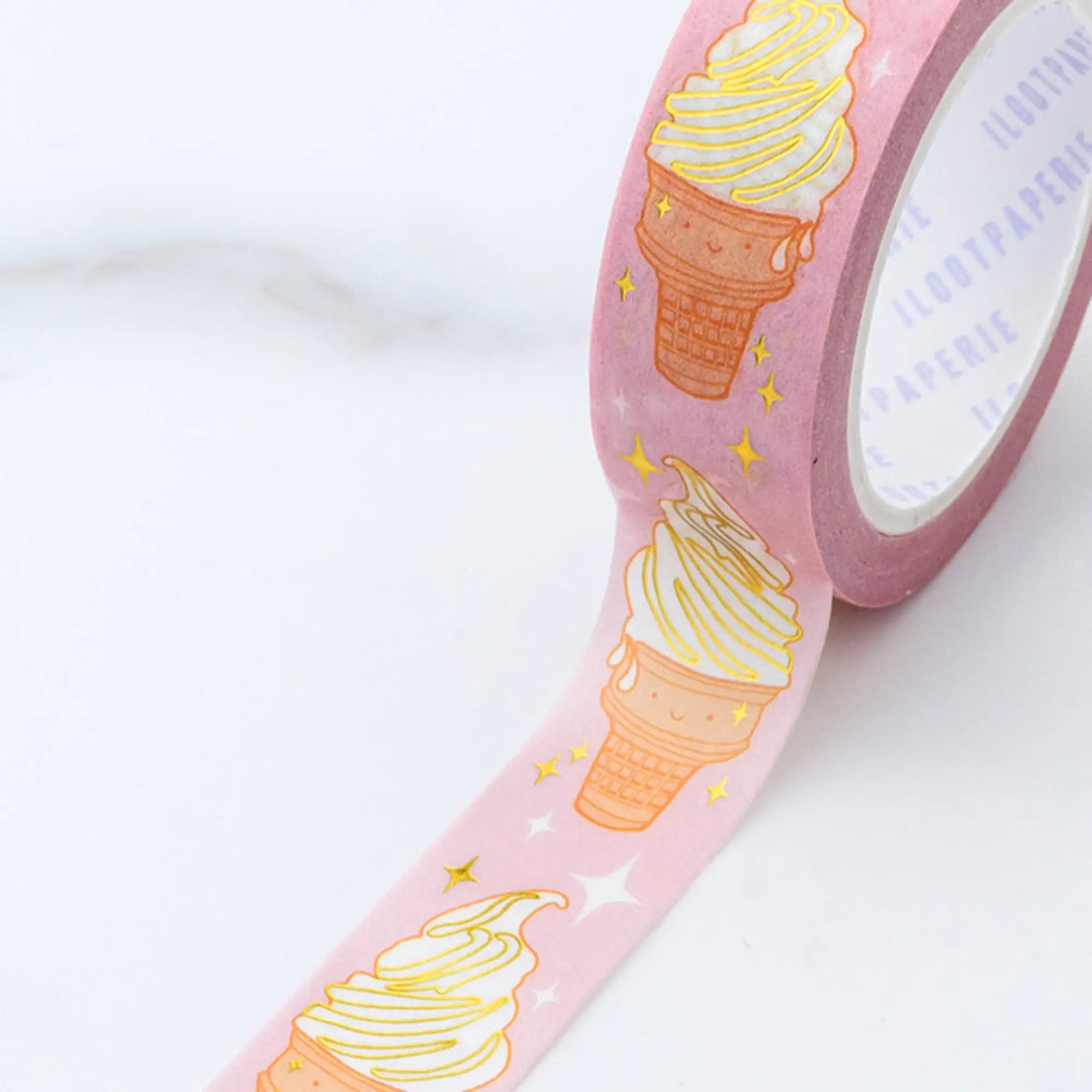 Ice Cream Gold Washi Tape