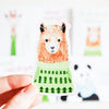 Llama in Sweater Sticker