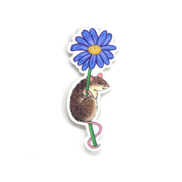 Mouse on a Flower Sticker