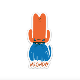 Meowdy Western Cat Sticker