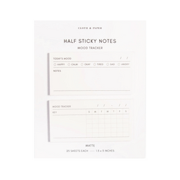 Mood Tracker Half Sticky Notes