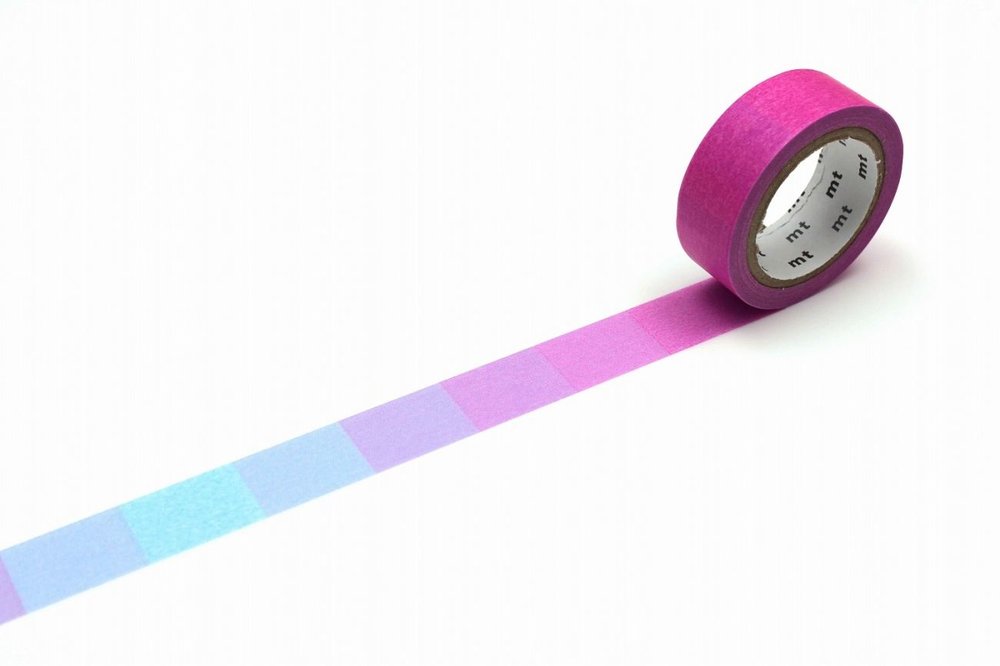 Fluo Gradation Pink/Blue Washi Tape