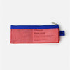 papier tigre red mesh blue zippered pencil case
