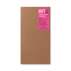 005 Regular Refill Free Diary, Traveler's Company