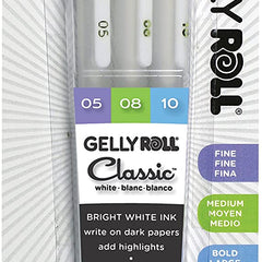 Sakura Gelly Roll White Pen Set