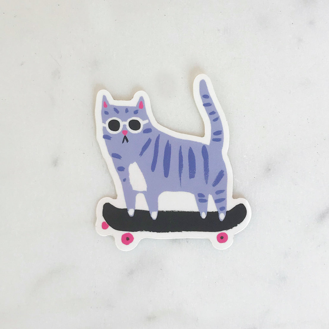 Skater Cat Sticker