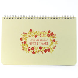 Log Book of Gifts & Thanks