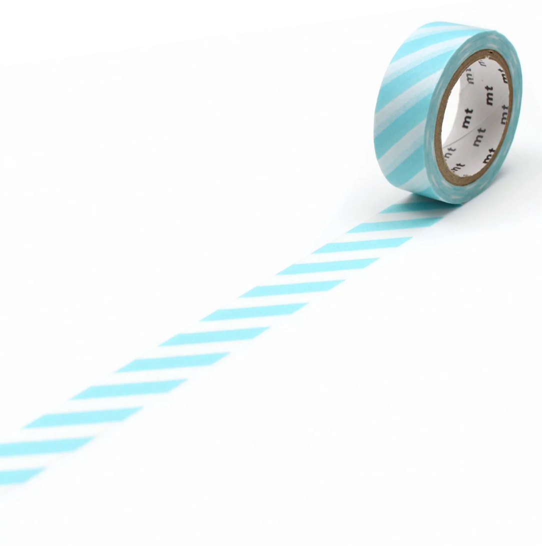 Stripe Mint Blue Washi Tape