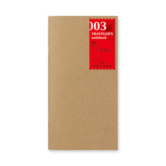 003 Regular Refill Blank, Traveler's Company