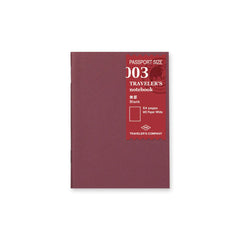 003 Passport Refill Blank, Traveler's Company
