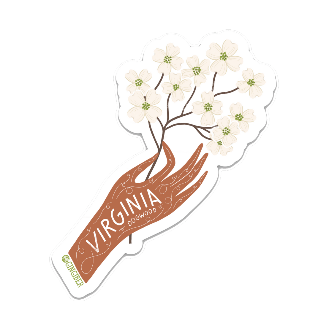 Virginia State Flower Sticker